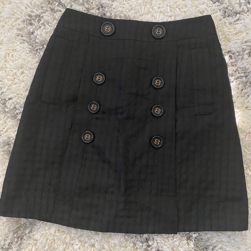 Adorable Black Button Skirt